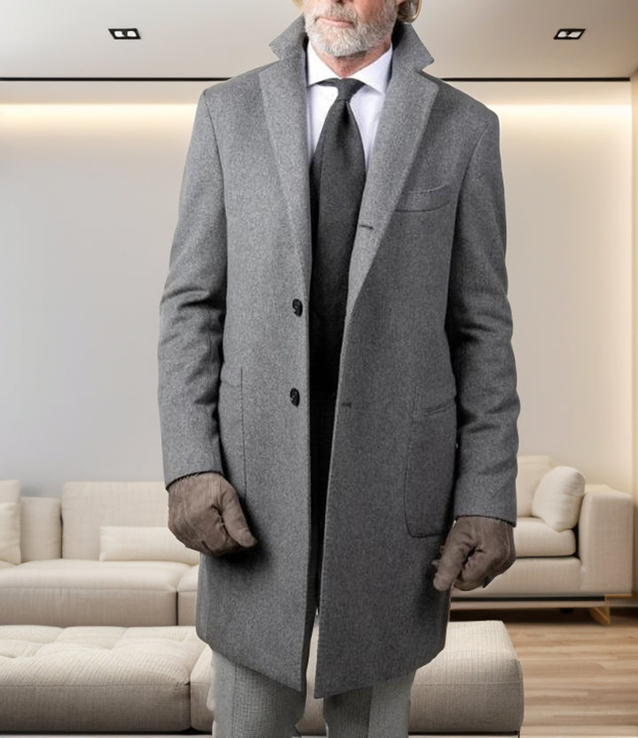 Men's elegant cotton trench coat with stylish pockets and modern cut Lisslune