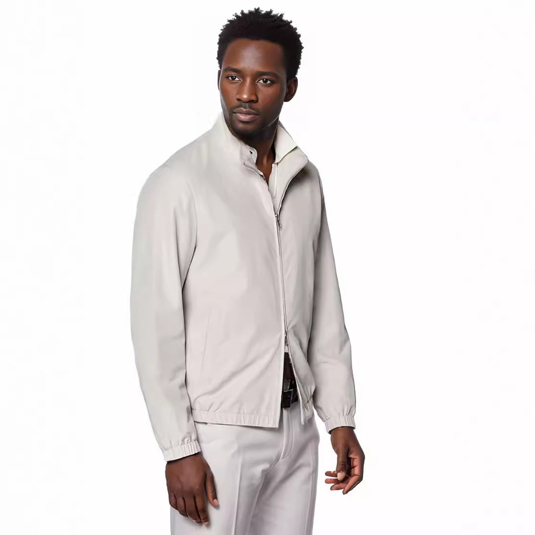 Men's lightweight transition jacket with high collar Lisslune