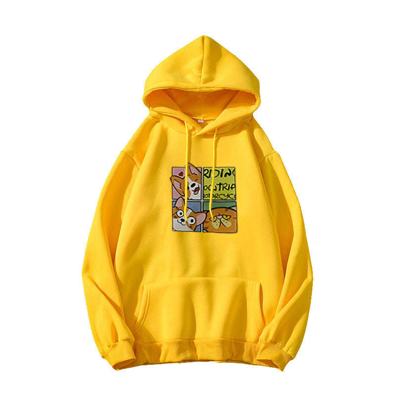 Women's Hoodie with Cute Dog Design Lisslune