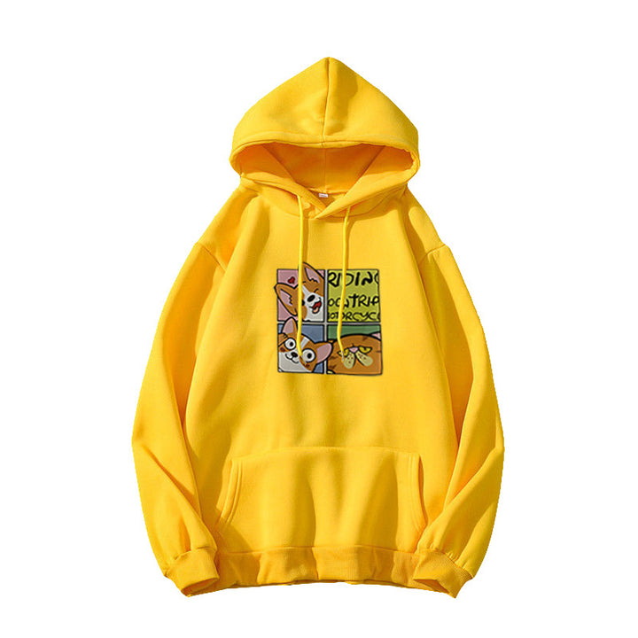 Women's Hoodie with Cute Dog Design Lisslune