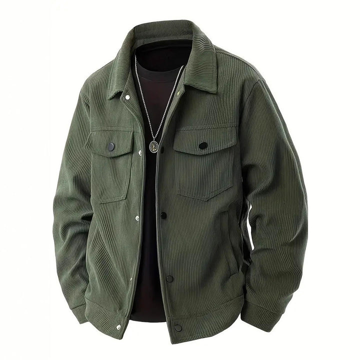 Men's structured top jacket with practical pockets Lisslune