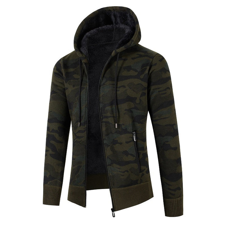 Men's modern hoodie jacket with fleece lining Lisslune