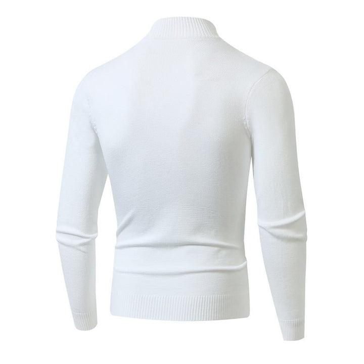 Men's knit sweater with modern structured pattern Lisslune