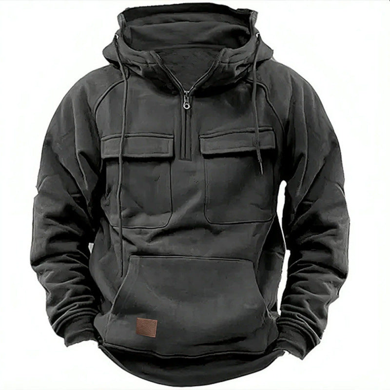 Men's Functional Hoodie with Practical Pockets Lisslune
