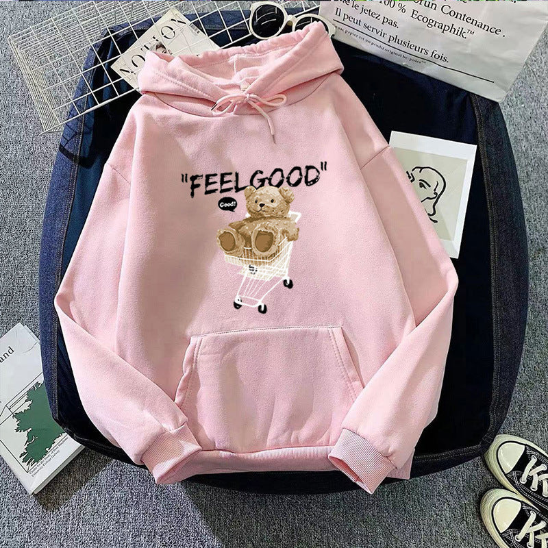 Women's hooded sweatshirt with unique animal motif Lisslune