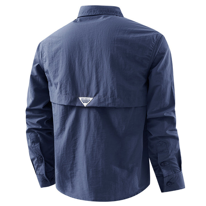 Men's Outdoor Shirt with Breathable Properties and Practical Pockets Lisslune