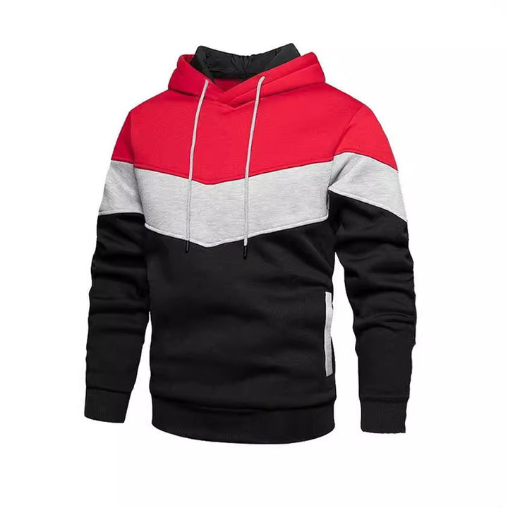 Men's Stylish Hoodie with Innovative Color Block Design Lisslune
