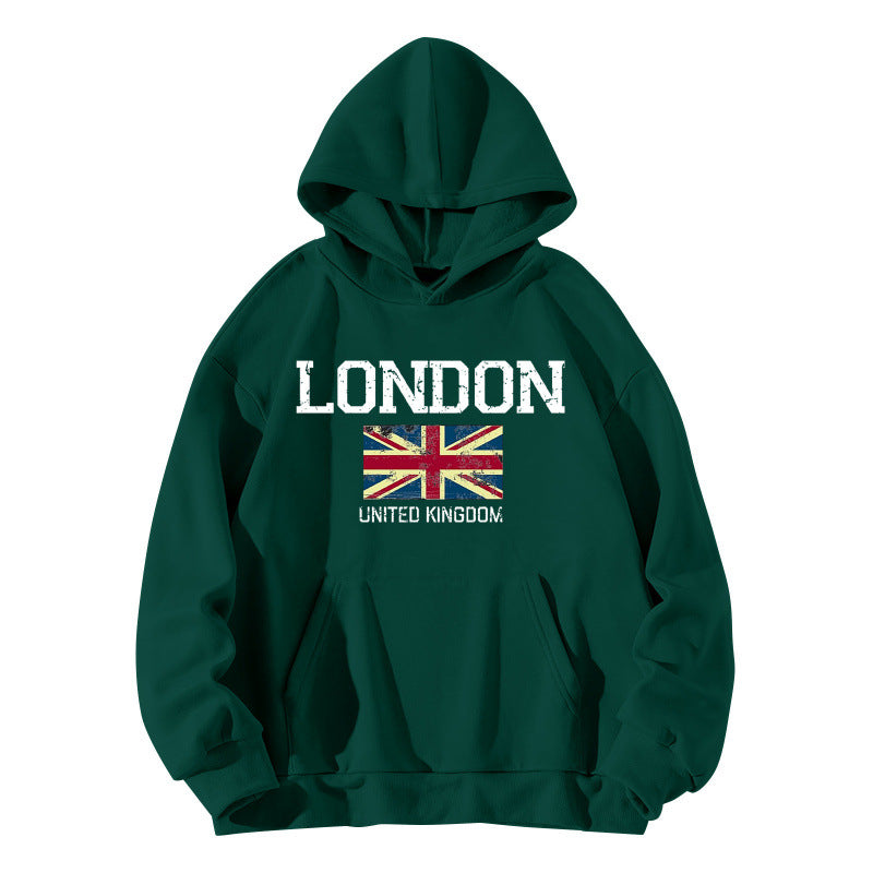 Women's hoodie in urban London style with kangaroo pocket and comfortable fit Lisslune