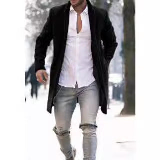 Men's elegant long coat Lisslune