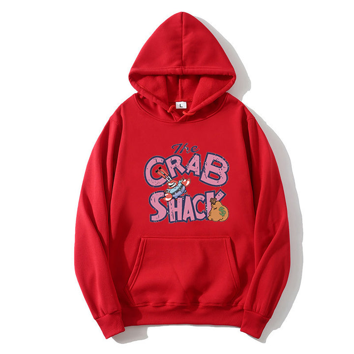 Women hoodie with creative crab motif Lisslune