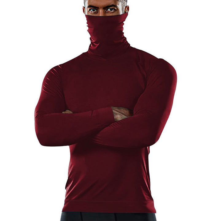 Men's functional long sleeve shirt with high collar Lisslune