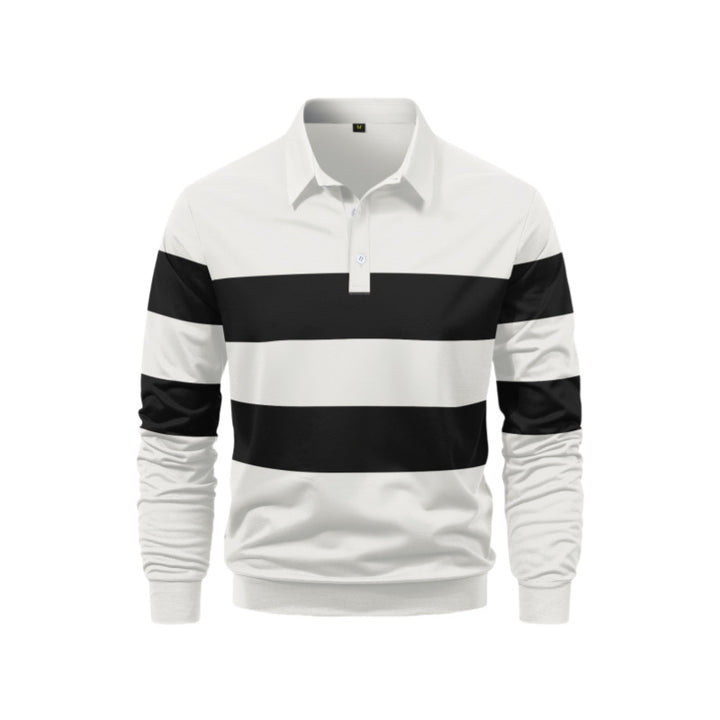 Men's Polo Shirt with sporty stripe design Lisslune