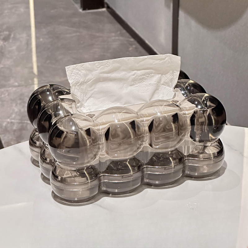 Lisslune | LumiScape Tissue Box – Sculptural Acrylic Design for Modern Elegance