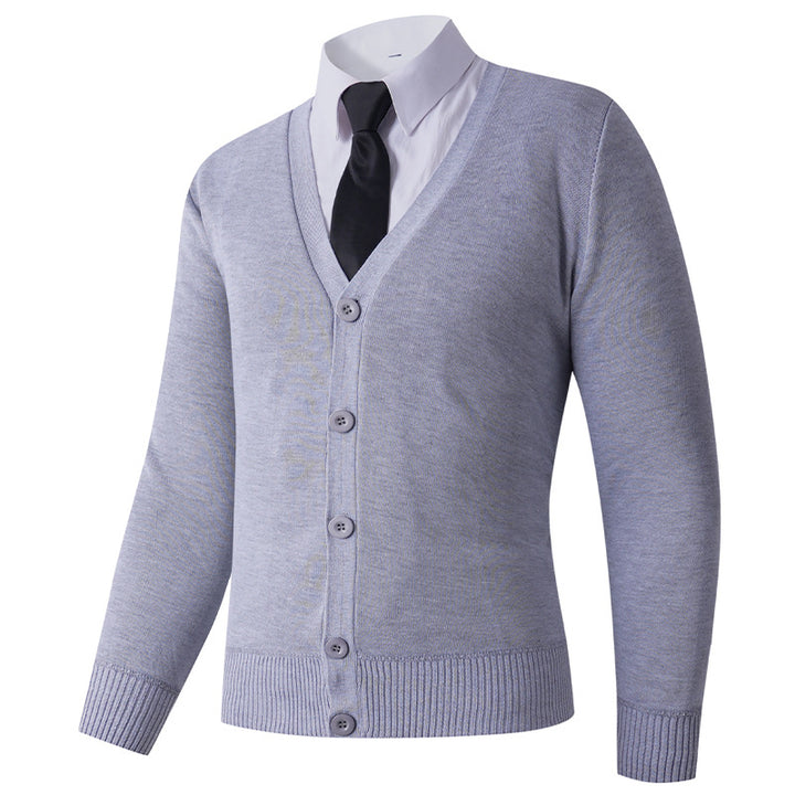 Men's cardigan with V-neck and button closure Lisslune