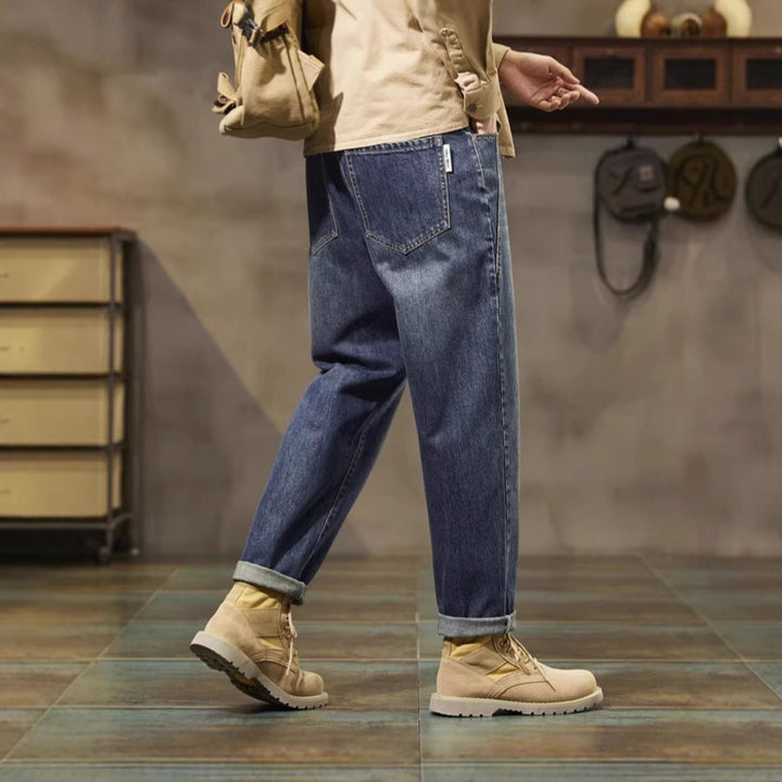 Men's casual Relaxed Fit jeans in vintage look Lisslune