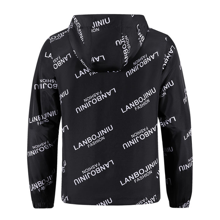 Men's Lightweight Functional Jacket with Stylish Print Lisslune