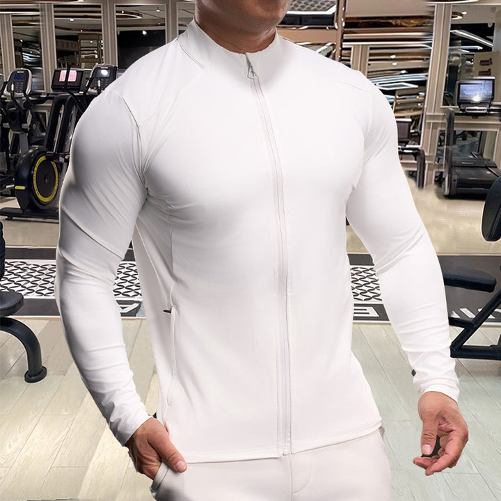 Men's Sports Jacket with Breathable Material and Integrated Zipper Lisslune