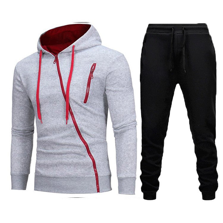 Men's functional jacket with asymmetrical zipper and sporty fit Lisslune