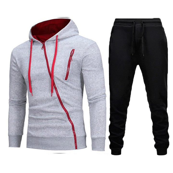 Men's functional jacket with asymmetrical zipper and sporty fit Lisslune