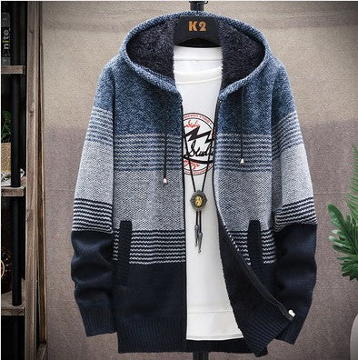 Men's stylish hoodie jacket with textured design Lisslune