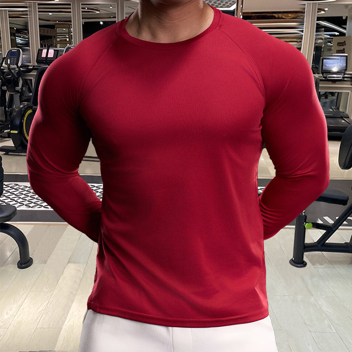 Men's Long Sleeve Functional Shirt with Breathable Properties Lisslune
