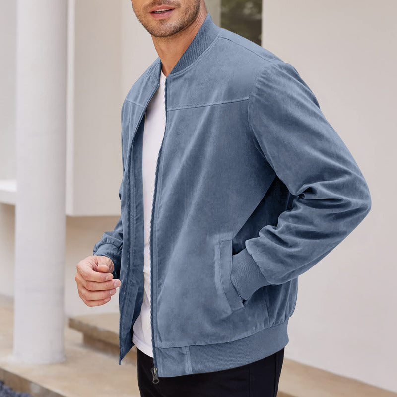 Men's fashionable and comfortable softshell jacket with high collar Lisslune