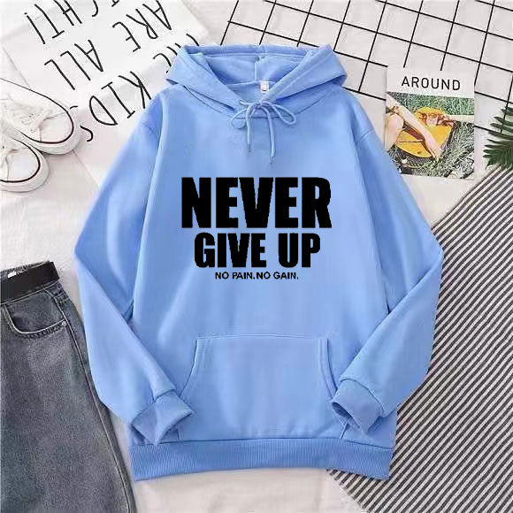 Women's hoodie with motivating lettering Lisslune 1772613019