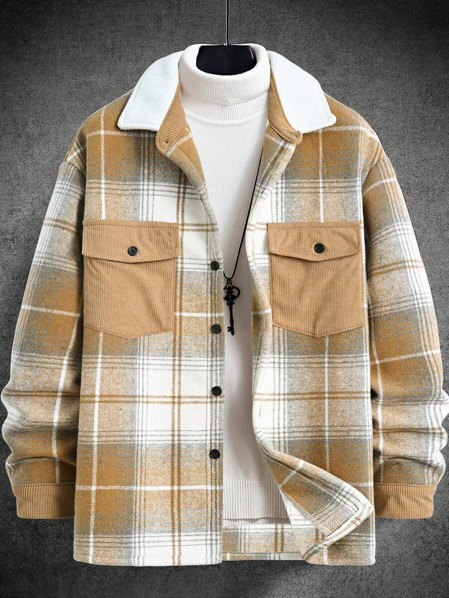 Men's Check Flannel Shirt Lisslune