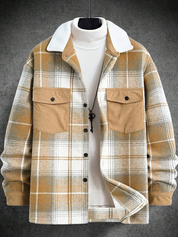 Men's Check Flannel Shirt Lisslune