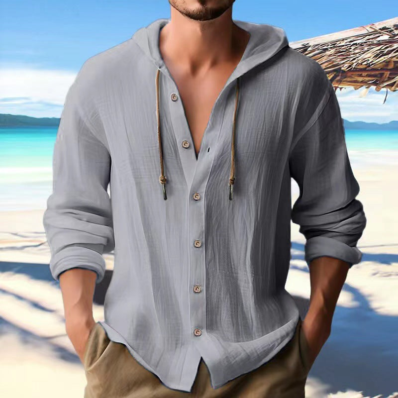 Men's hoodie with a casual fit and practical details Lisslune