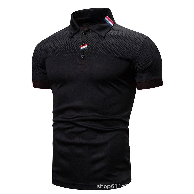 Men's polo shirt with modern graphic design and sporty fit Lisslune
