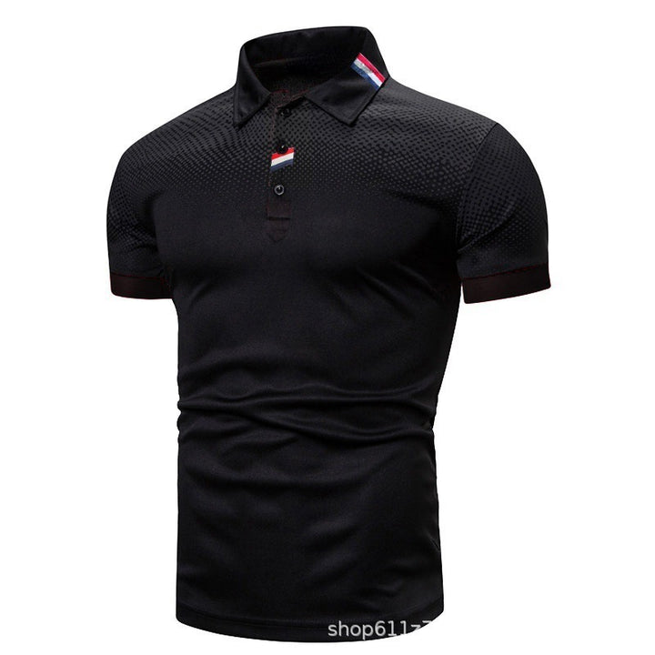 Men's polo shirt with modern graphic design and sporty fit Lisslune