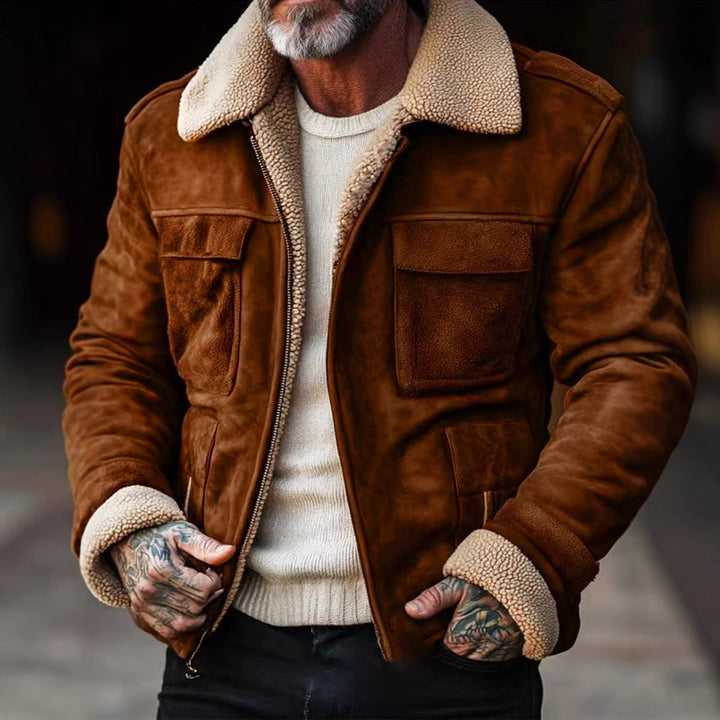 Men's Luxury Lambskin Leather Jacket Lisslune