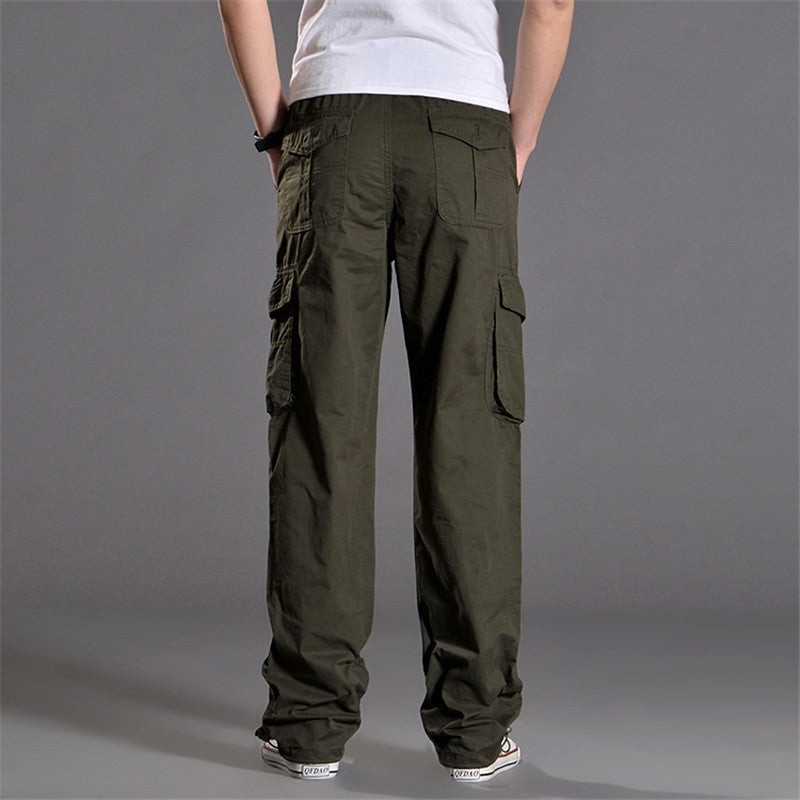Men's cargo pants with practical pockets and elastic waistband Lisslune