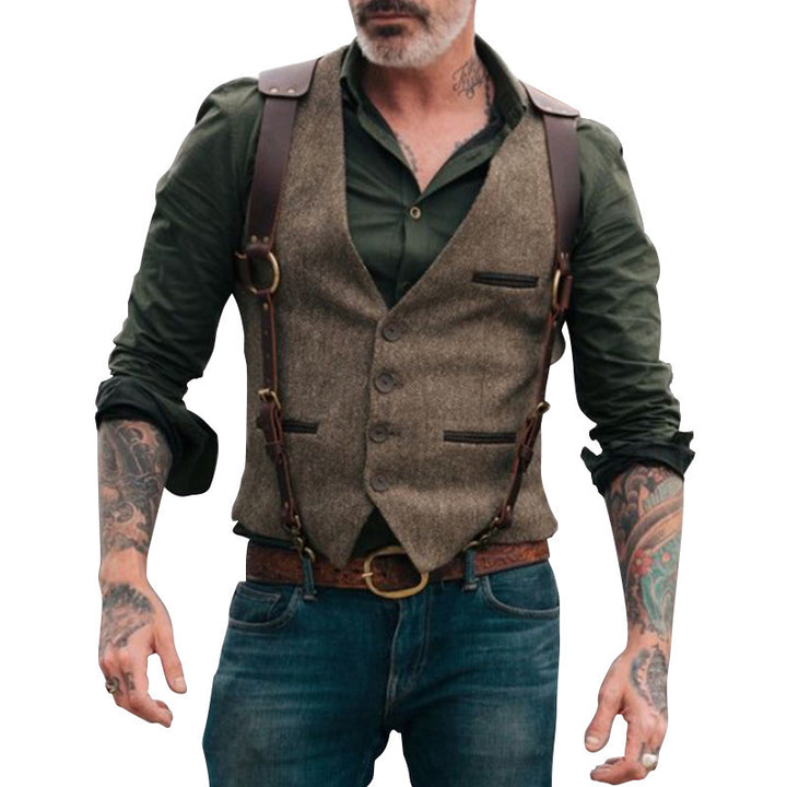 Men's elegant vest with padded straps Lisslune