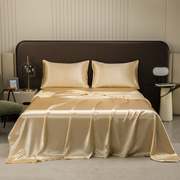 Lisslune | Cooling Silky Satin Bed Sheet