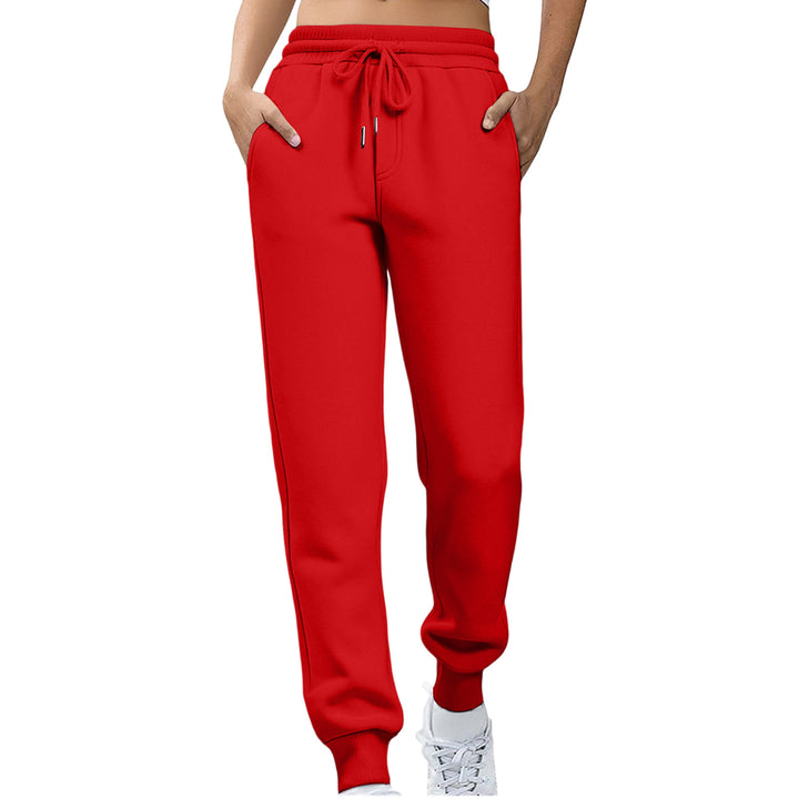 Women Relaxed Fit Sweatpants with Elastic Waistband and Side Pockets Lisslune