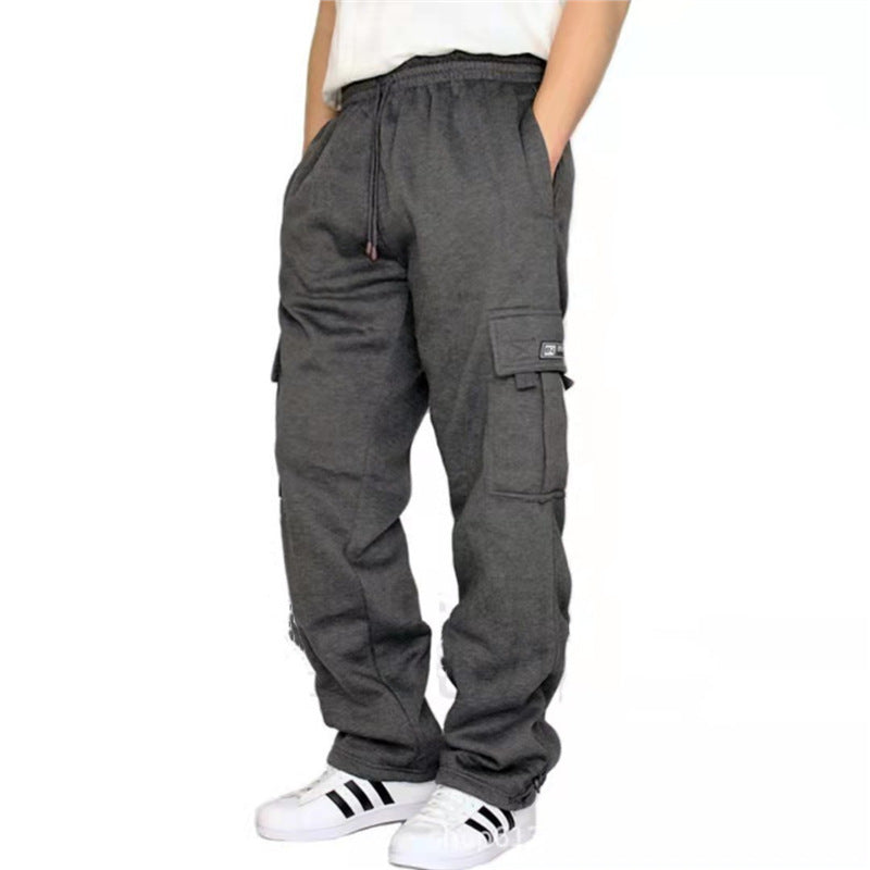 Men's cargo pants with practical pockets and elastic waistband Lisslune