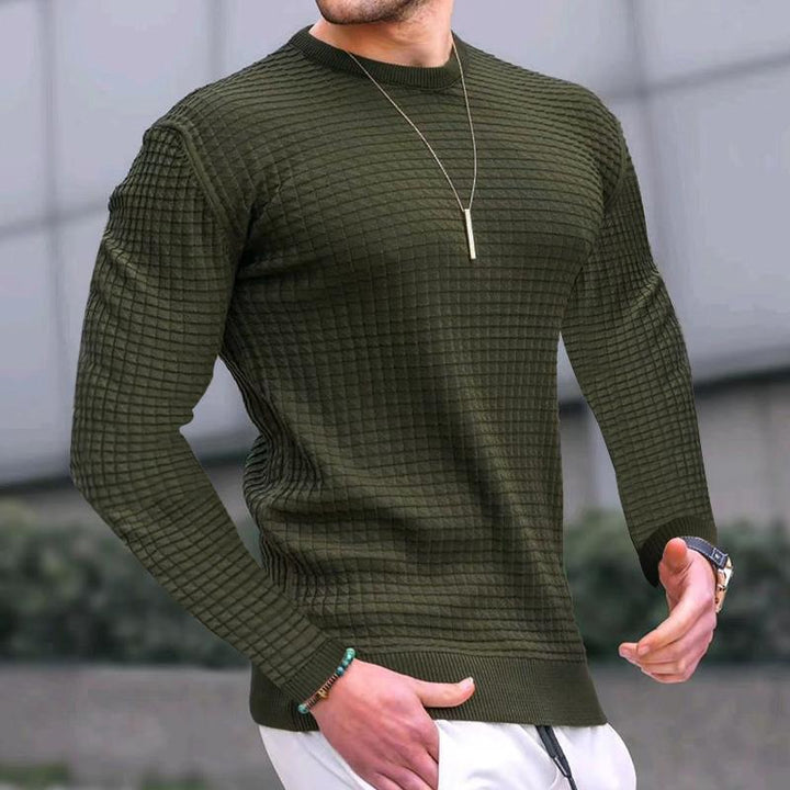 Men's stylish sweater with textured knit Lisslune