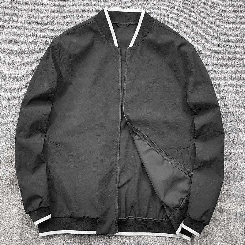 Men's quilted jacket with contrast collar Lisslune