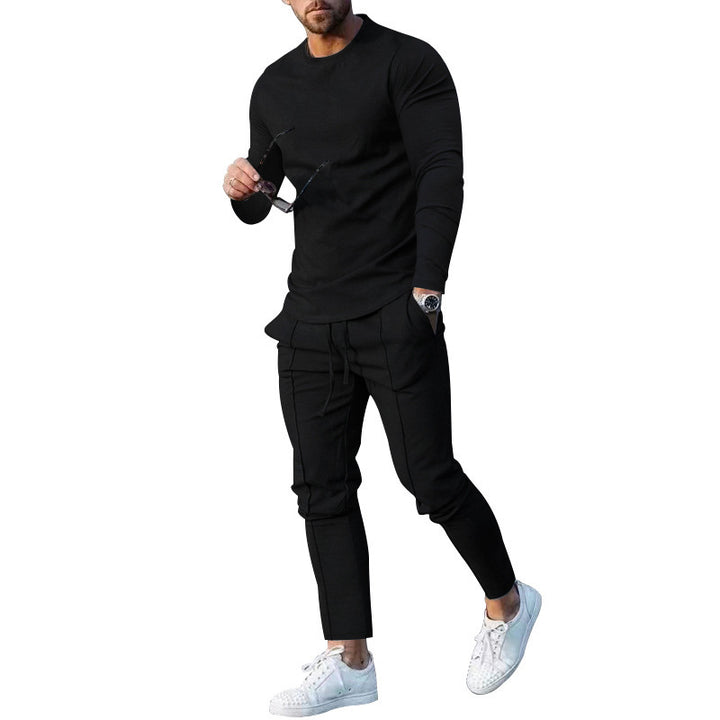 Men's sporty sweatshirt and jogger set Lisslune