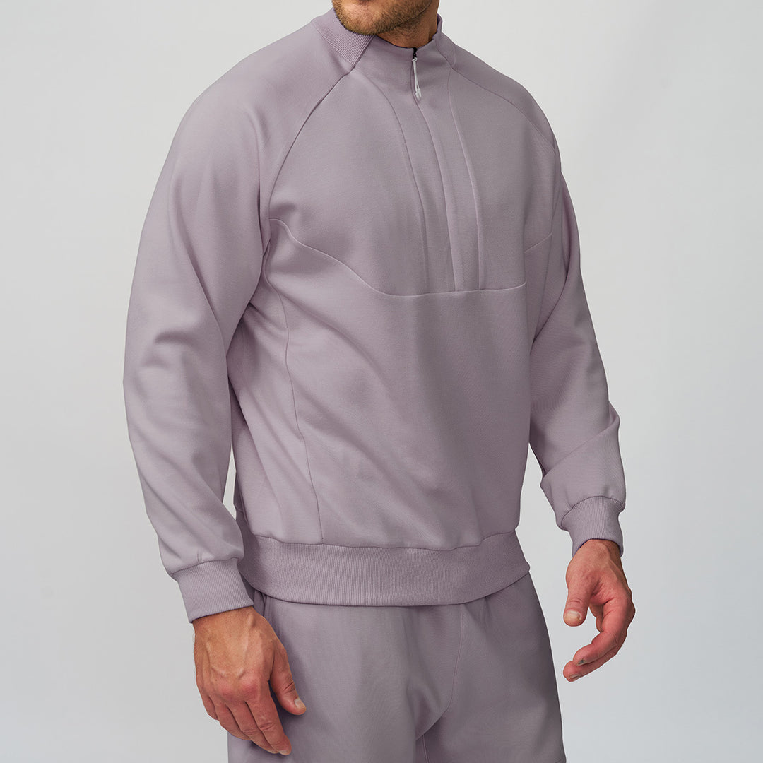 Men's Sporty Stand-Up Collar Sweater Lisslune