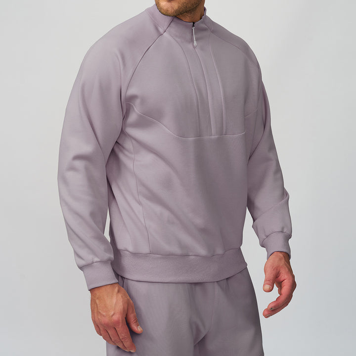 Men's Sporty Stand-Up Collar Sweater Lisslune