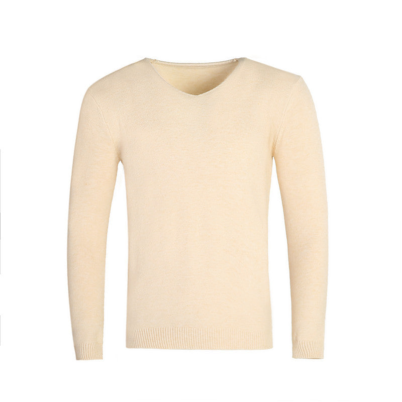 Men's classic V-neck sweater Lisslune