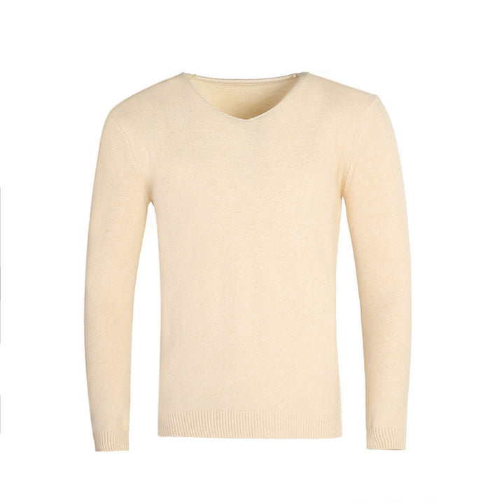 Men's classic V-neck sweater Lisslune
