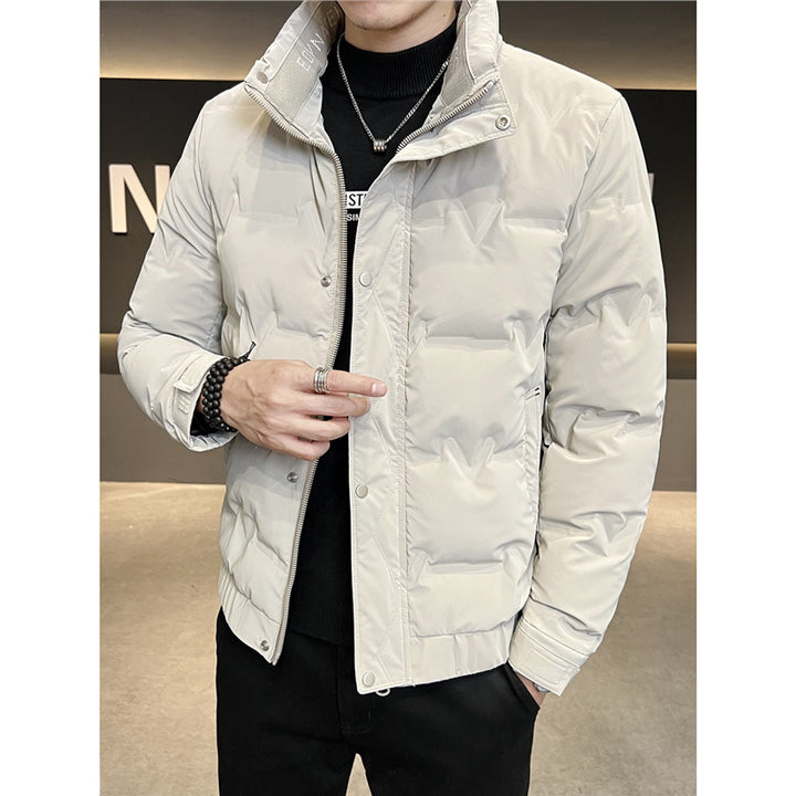 Men's Fashionable Lightweight Padded Jacket with Practical Zipper Lisslune