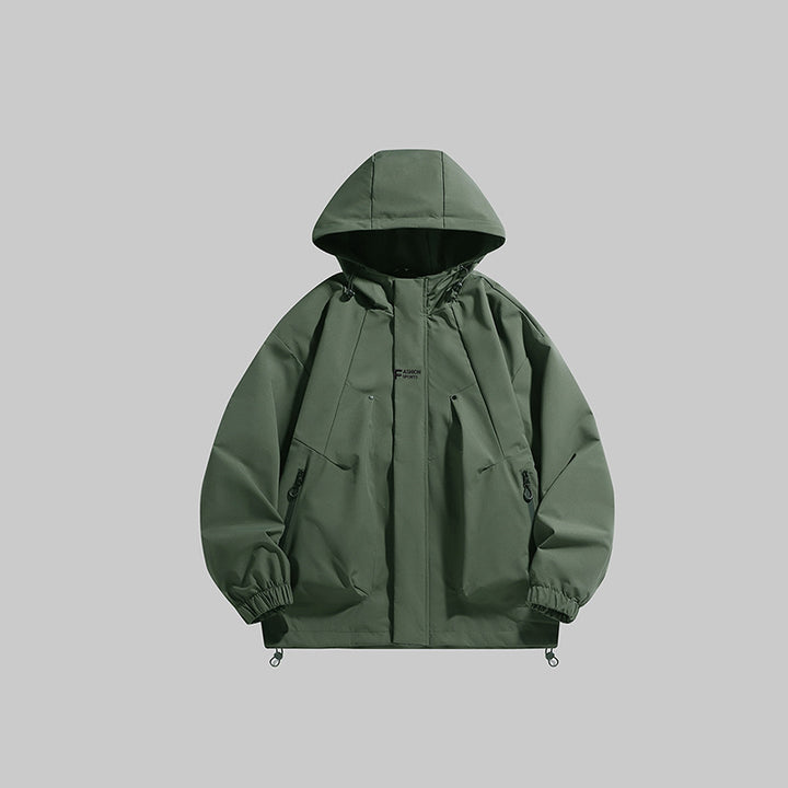 Men's multifunctional winter jacket with insulating fleece lining and adjustable hood Lisslune