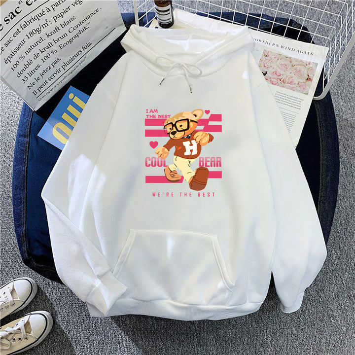 Women's hoodie with funny bear motifs and unique graphic print Lisslune