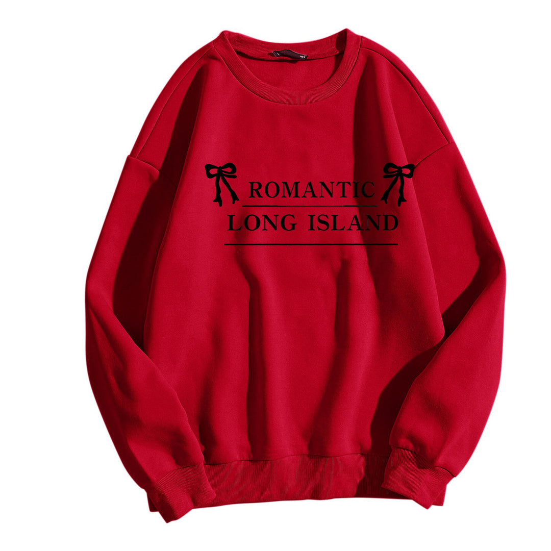 Women casual sweatshirt with romantic lettering Lisslune