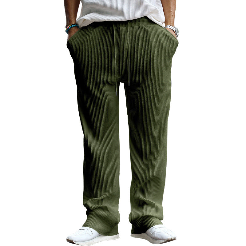 Men's leisure pants with textured design Lisslune